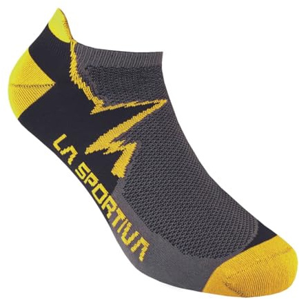 LA SPORTIVA Unisex Klettersocken, Carbon/Gelb Socken