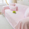 Gualiy Couch Überzug 200x130cm, Einfarbig Bezug Sofa 1 Sitzer Sofabezug Abwaschbar Rosa Sofabezug für Wohnlandschaft