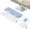 MoKo Cloud Wrist Rest, Ergonomic Cloud Keyboard Wrist Support with Mouse Pad, Upgraded PU Leather Arm Rest Pad for Keyboard and Mouse for Office, Gaming, Computer, Laptop, White