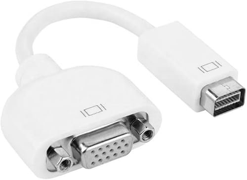 DVI Port to VGA, Portable DVI Male to VGA Female Port, Display Port to Cable Adapter, for Display Monitor Projector and Smartphones