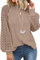 Zeagoo Womens Casual Tunic Top Long Sleeve Mesh Blouse Ladies Waffle Top Elegant Dressy T Shirts Khaki