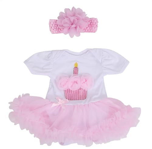 Puppenkleid-Set, Rosa Ballettkleid DIY Puppenkleidung Neugeborenes Mädchenkleid für 20-20-Zoll-Puppen