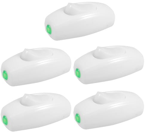 Gatuida 5st Nachttisch-knopfschalter Moderner Lichtschalter Ersatz-inline-kabelschalter Schalter Zubehör Knopf Lichtschalter Kleiner Inline-schalter Inline-geräteschalter Plastik Weiß