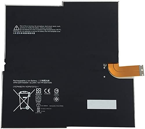 7.6V 42.2Wh/5380mAh G3HTA005H, Laptop Battery Compatible for Microsoft Surface Pro 3 G3HTA009H, MS011301-PLP22T02