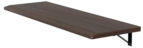 ZENSTYW Table Pliante Murale,Table Murale Rabattable,Bureau Escamotable,Tables De Salle À Manger,Bureau D'ordinateur,Table De Cuisine,Tablette Murale Rabattable Couleur Noyer(110cm*40cm)