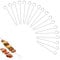 18 Pcs Skewers for Air Fryer, Skewers Stainless Steel Kebab, Stain Steel Kebab, Meat Skewer Stainless Steeling for Grilling and Cooking Meat, Fruit, Vegetables Etc