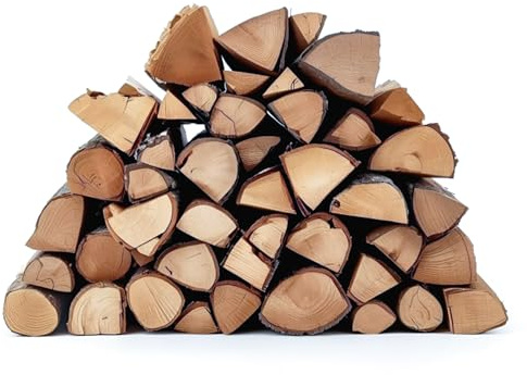 Green Olive Firewood - Kiln Dried British Logs (10kg / 40ltr) for Wood Burners, Open Fires, Stoves and Fire Pits - Low Moisture, Ready To Burn, High Heat - Sustainably Sourced UK Firewood