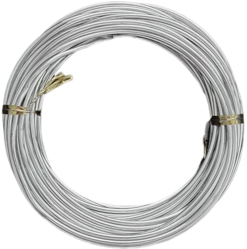 Alambre De Aluminio Blando - Alambre De Aluminio for Manualidades | Alambres Flexibles Color Plateado | Materiales De Manualidades, Alambres Metálicos(5 meters,Diameter 3.0mm)