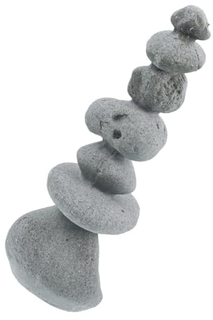 CIYODO Dekorativer Künstlicher Gartenstein Zen Garten Ornament Lebensecht Widerstandsfähig Wiederverwendbar für Wohnzimmer Schreibtisch Mikro Landschaft Blumiger Steindekor für