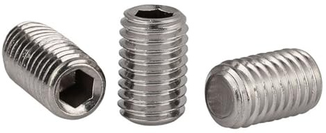 M8 x 1,0 mm (8 mm) Feingewinde-Gewindestifte, Innensechskant-Set, Edelstahl 304, DIN 913(M8X1.0X25mm-50pcs)