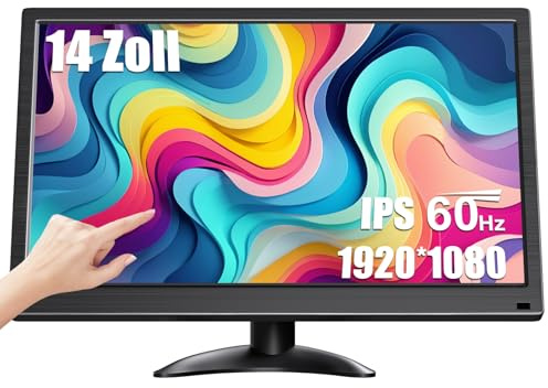 Showscren 14 Zoll Touchscreen Tragbarer Monitor 1080P 99% sRGB IPS/HDR/USB-C/HDMI PC-Bildschirm für Gaming, Video und Arbeiten