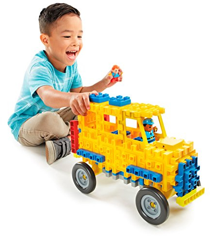 Little Tikes 644467 M Waffle Blocks Fahrzeug Schule Bus