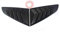 2 pcs Noir mat de voiture fenêtre latérale 1/4 Scoop Louvre Coque auto Styling moulures