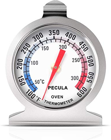 Thermomètre de four 50-300 °C - En acier inoxydable - Pour cuisson au four et barbecue