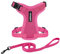 Voyager Step-in Lock Katzengeschirr und reflektierende Katzenleine mit Neoprengriff by Best Pet Supplies - Unterstützt kleine, mittelgroße und große Katzenrassen, Fuchsia, size XXS - 1,5 m