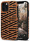 Tasikar Compatible with iPhone 12 Pro Max Case Easy Grip with Wood Grain Design Slim Hybrid Case (Leather & Wood)