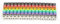 Clip-on String Marking Tube Wire Digital Number Wire Colorful Cable Marker Label Tube Set(150PCS KCM-1.5mm²)