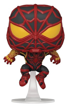 Funko Pop! Games: Miles Morales - S.T.R.I.K.E. Suit - Spider-Man - Miles Morales Game - Vinyl-Sammelfigur - Geschenkidee - Offizielle Handelswaren - Spielzeug Für Kinder und Erwachsene