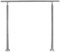 Froadp 100cm Edelstahl Treppengeländer Winkelverstellbar Handläufe mit Kugelring und 2 Pfosten Innen Stange Geländer-Set für Treppen Balkon Terrassen Brüstung(0 Querstäbe)