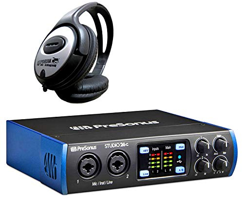 Presonus Studio 26c 2x4 USB-C Audio-Interface + keepdrum Kopfhörer