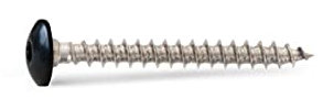 Vis penture 6x30 mm Inox A2 RAL 9005 noir foncé par 50