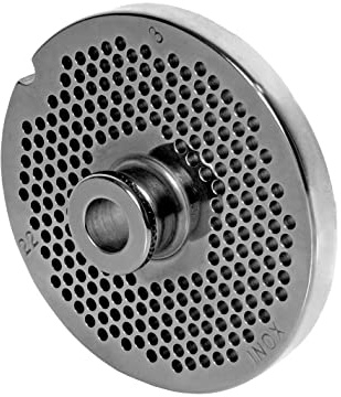 Wolfcut INOX Lochscheiben mit Nabe kompatibel mit Fleischwolf Hendi Kitchenline 22 und Profiline 22 (3,0 mm)
