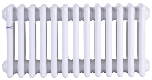 Wetfire Traditional 4 Column Horizontal Radiator for Heating cast Iron Style Rads UK (300X595, White)