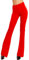 Toocool - Pantaloni Donna Campana Aderenti Zampa Elefante Elasticizzati Hot Sexy JL-2148 [XXL,Rosso]
