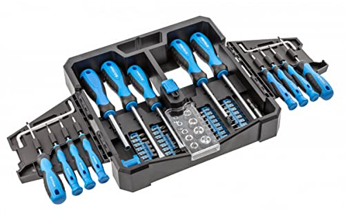Högert Technik Screwdriver and bits Made of high Quality S2 Alloy Steel Set 63 Pieces HT1S105