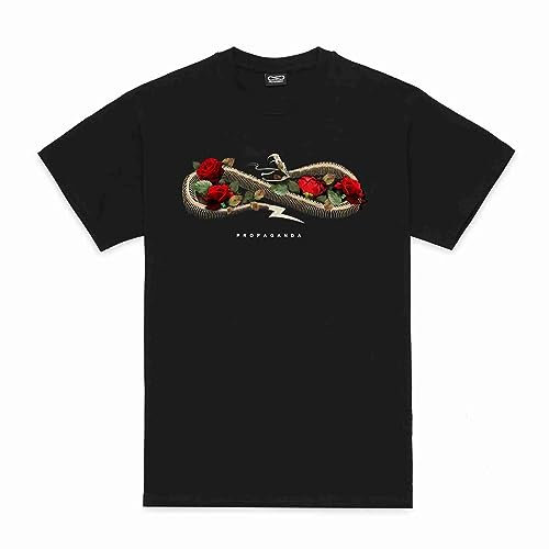 PROPAGANDA Black Tee Rose And Bullet (L)
