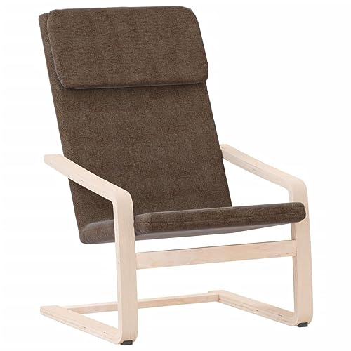 vidaXL Relaxsessel Polstersessel Polsterstuhl Relaxstuhl Sessel Stuhl Loungesessel Wohnzimmersessel Ruhesessel Fernsehsessel Dunkelbraun Stoff