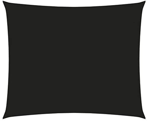 Color: Negro Sombrilla Vela Oxford Tela Rectangular 3x4m Negro