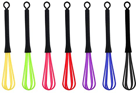 FANNAS 5 Piezas Agitador de Plástico,Globo de Plástico Batidor de Crema Mezclador,Batidor de Cocina para Teñir El Cabello o Batir Huevos en La Cocina