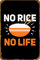 Rice Filipino Asian Food Poster Retro Metall Blech Vintage Schild 30,5 x 20,3 cm Home Bar Man Cave Wanddekoration