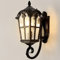 Mengjay Retro Wandlampe-Antike Außenwandleuchte E27 Gartenlampe Retro Antike Wandleuchte mit Glaslampe Abdeckung Outdoor Lampe Wasserdichte Tür Balkon Villa Außenlampe-Antike Farbe. (A)