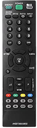 Télécommande universelle AKB73655802 pour TV LG AKB73655861 32CS460 32LS3400 32LS3450 32LS3500 32LS5600 32LT360C 37LS5600 37LT360C v Téléviseur intelligent à distance Télécommande