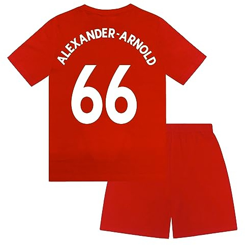 Liverpool FC Boys Alexander-Arnold 66 Sublimation Short Pyjamas Red 8-9 Years