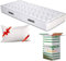 EVERGREENWEB - Orthopädische Waterfoam Matratze 75x190 cm, Hoch 20 cm + 1 VISCOSCHAUM Kissen KOSTENLOS aus Memory Foam Flocken, Atmungsaktiv, Hypoallergen, Ergonomisch, 100% Made in Italy | Fashion
