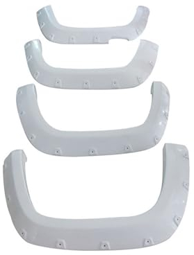Für VW Für Amarok 2009 2010 2011 2012 2013 2014 2015 2016 2017 2018 Doppelkabine Auto Kotflügel Kotflügelverbreiterungen Zubehör Kotflügel Radlauf (Color : Weiss)