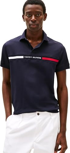 Tommy Hilfiger Herren Poloshirt Kurzarm Chest Insert Regular Fit