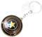 HILLSIDE Schlüsselanhänger mit drehbarem Superhelden-Schild, antiker Vintage-Ton, Vintage-Stil, lustiges Geschenk, Spielzeug, Schlüsselanhänger, ideal für Fahrräder, Kinder und Gepäck, aufwendig, rot,
