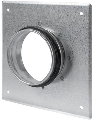 Kanalanschluss Flansch Ø 80 mm Kanal, Verzinkter Stahl mit Gummidichtung, Gerader oder flexibler Rohrflansch für Heizungs, Kühlungs und Belüftungssysteme (8 cm)