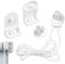Roller Blind Fittings Plastic Roller Blind Spares Roller Blind Brackets with Beaded Chain Spare Roman Blind Kit for Windows Rods Curtains Accessories 4Pcs 25mm