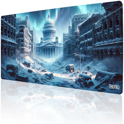 Tilt Schreibtischunterlage 100x50 cm Gaming Mauspad XXL | Rutschfester Mousepad Groß für Schreibtisch und PC Gadgets | Wasserdichter Desk Mat (Ice Age D.C)