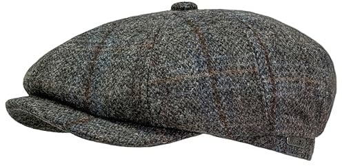 WEROR Schiebermütze Herren – Schirmmütze Flatcap Herrenmütze mit Schirm – Mütze mit Steppfutter - 100% Wolle – WEROR-433.1