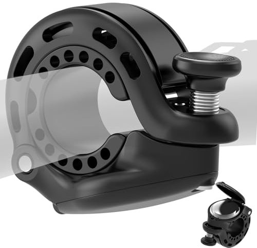 VOHEZPT Fahrradklingel für Apple AirTag – versteckte klassische Fahrradklingel, 110 dB, laut, klar, Diebstahlschutz, passend für Lenker mit 22,2–31,8 mm Durchmesser