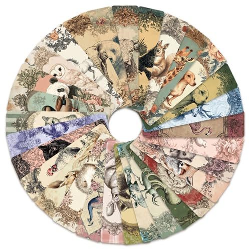 Zernblend 30 Klassische Lesezeichen im Tier-Design im Vintage-Stil mit Antikem Bilderrahmen, Lesezeichen, Lesezeichen Kinder, Bookmark, Lesezeichen Papier