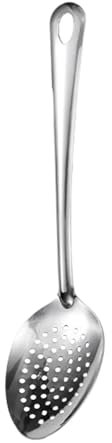Slotted Spoon, Cooking Spoon, Stainless Steel, Nonstick Skimmer Tool, High Temperature Resistant, Outdoor Home Kitchen Use, Kitchen Strainer, Frying