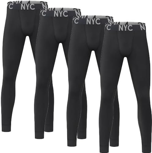 L&K-II 4er Pack Jungen Lange Unterhose Thermounterwäsche Sportwäsche Nachhaltige Unterziehhose aus Baumwolle 2604 170/176