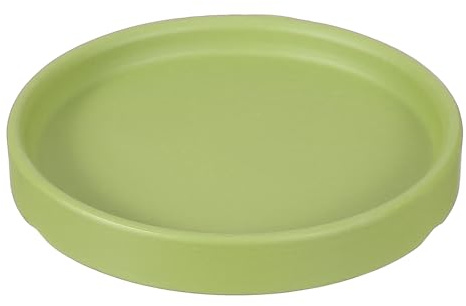 YELARXI Sottovaso rotondo in ceramica da 11,4 cm, per piante e fiori, adatto per esterni, interni, giardino, piantare, acqua, fiori, caffè, verde